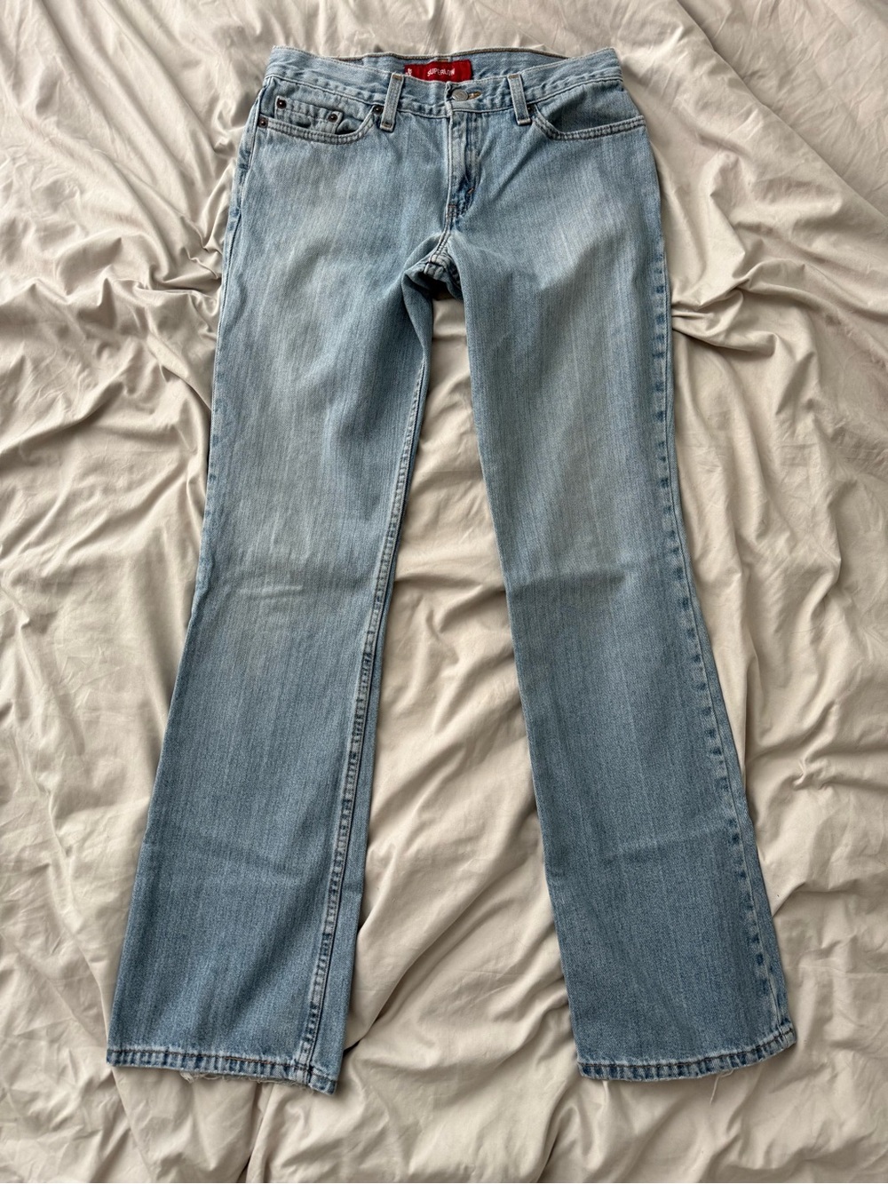 Levi’s 518 Superlow Vintage Y2K USA Light Wash Bootcut Jeans Sz 7 Long